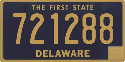 DE license plate 721288