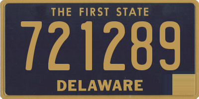 DE license plate 721289
