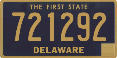 DE license plate 721292