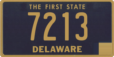 DE license plate 7213