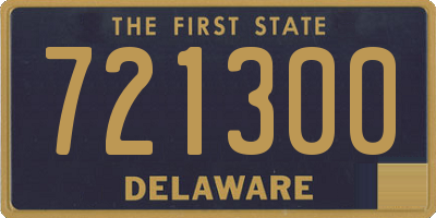 DE license plate 721300