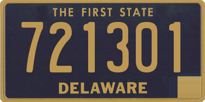 DE license plate 721301