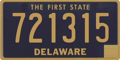 DE license plate 721315