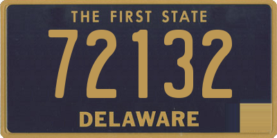 DE license plate 72132