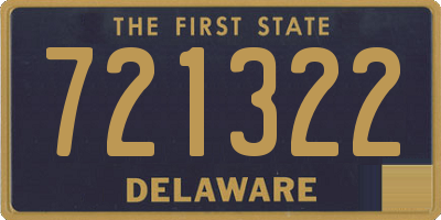 DE license plate 721322