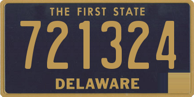 DE license plate 721324