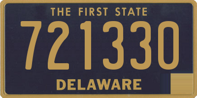 DE license plate 721330
