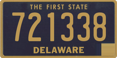 DE license plate 721338