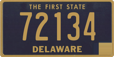 DE license plate 72134