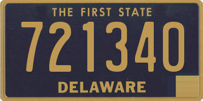 DE license plate 721340