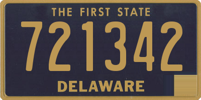 DE license plate 721342