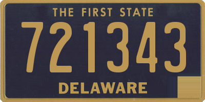 DE license plate 721343