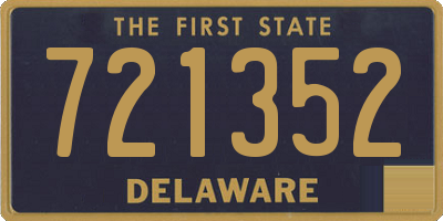 DE license plate 721352