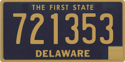 DE license plate 721353