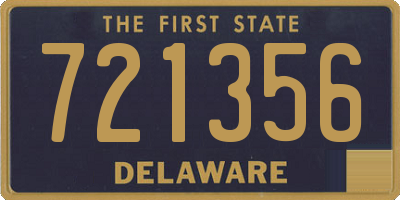 DE license plate 721356