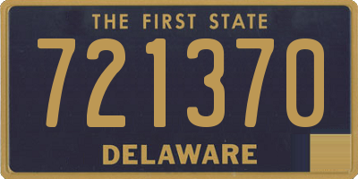 DE license plate 721370