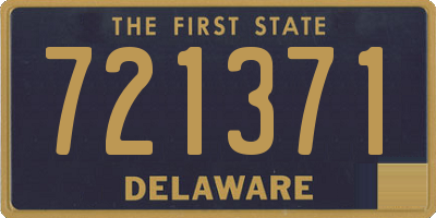 DE license plate 721371