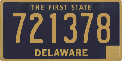 DE license plate 721378