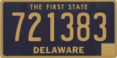 DE license plate 721383