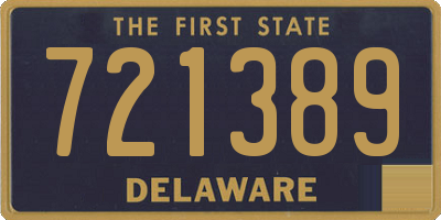 DE license plate 721389