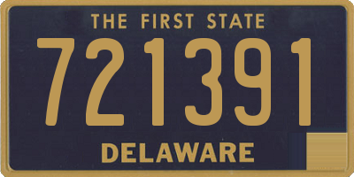 DE license plate 721391