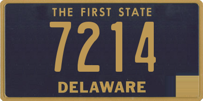 DE license plate 7214