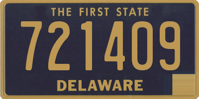 DE license plate 721409
