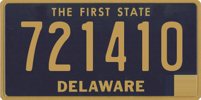 DE license plate 721410