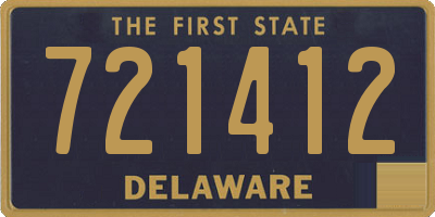 DE license plate 721412