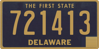 DE license plate 721413