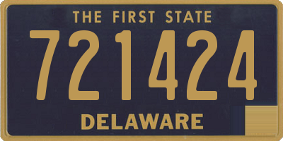 DE license plate 721424