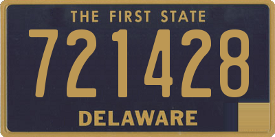 DE license plate 721428