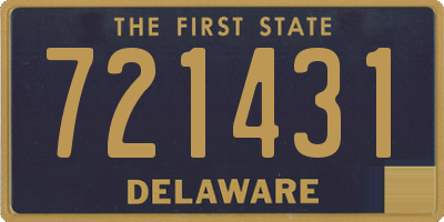 DE license plate 721431