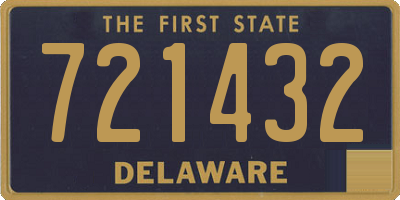 DE license plate 721432