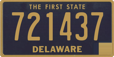 DE license plate 721437