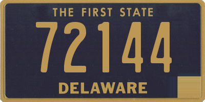DE license plate 72144