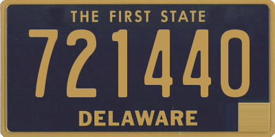 DE license plate 721440