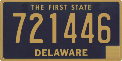 DE license plate 721446