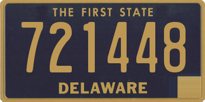 DE license plate 721448