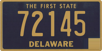 DE license plate 72145