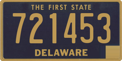 DE license plate 721453