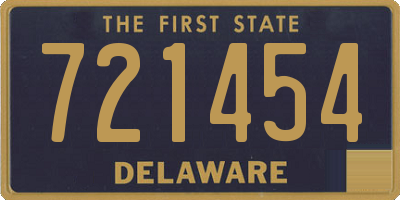DE license plate 721454