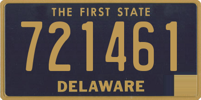 DE license plate 721461