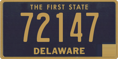 DE license plate 72147