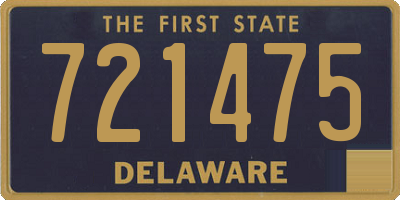DE license plate 721475
