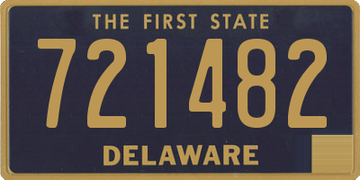 DE license plate 721482