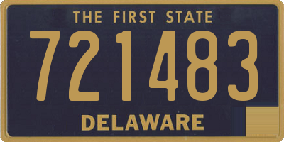 DE license plate 721483