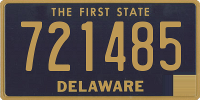 DE license plate 721485