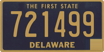 DE license plate 721499