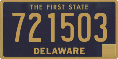 DE license plate 721503